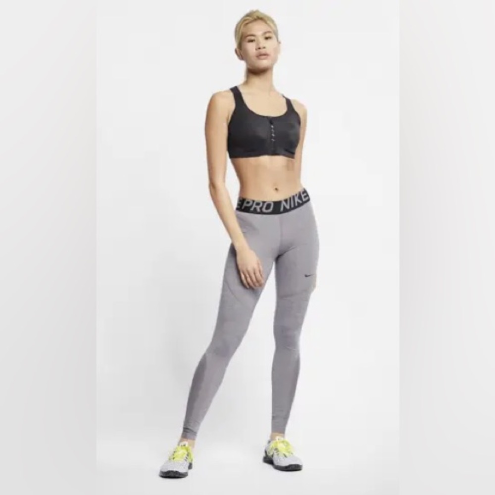 NWT Nike Pro Tight Fit Full Length Legging Grey size Small